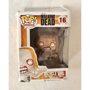Funko Pop The Walking Dead Bicycle Girl Vaulted/Rare #16 NIB